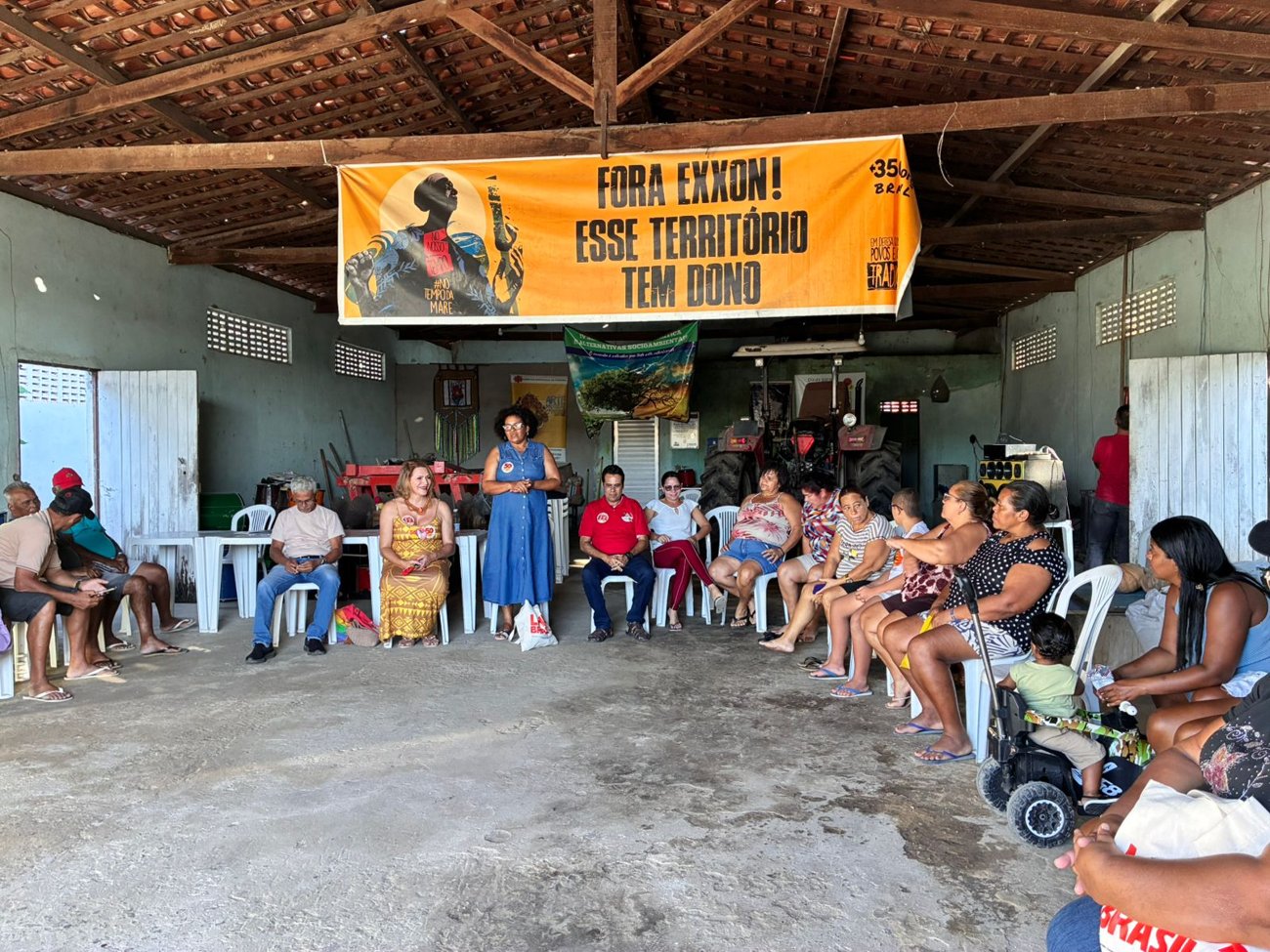 Plenária do Movimento dos Pequenos Agricultores no Povoado Tenório, em Neópolis, com Linda Brasil e a militância do Baixo São Francisco