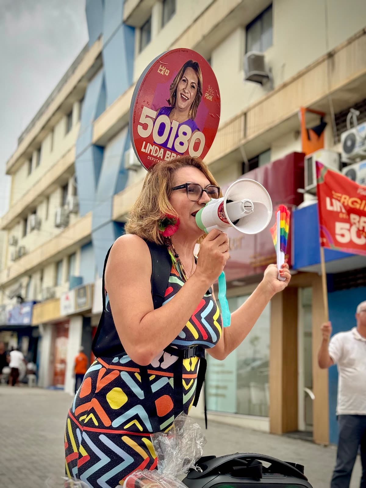 Linda Brasil em campanha pelo interior de Sergipe
